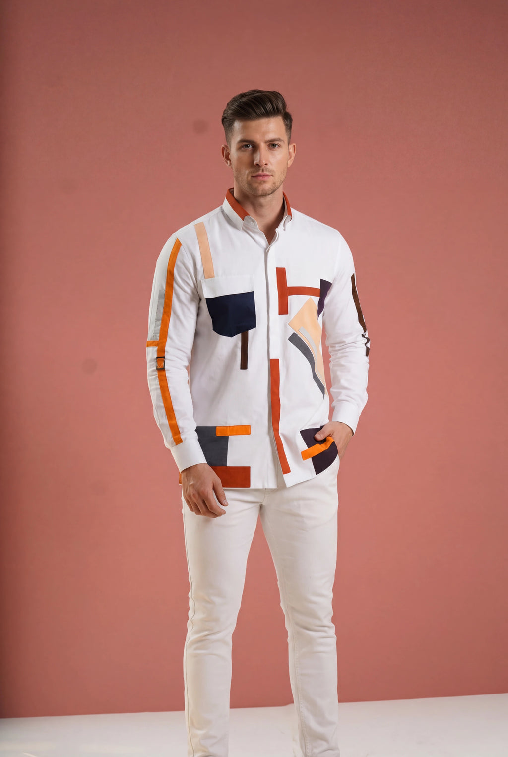 The Kinetic Canvas Patchwork Shirt