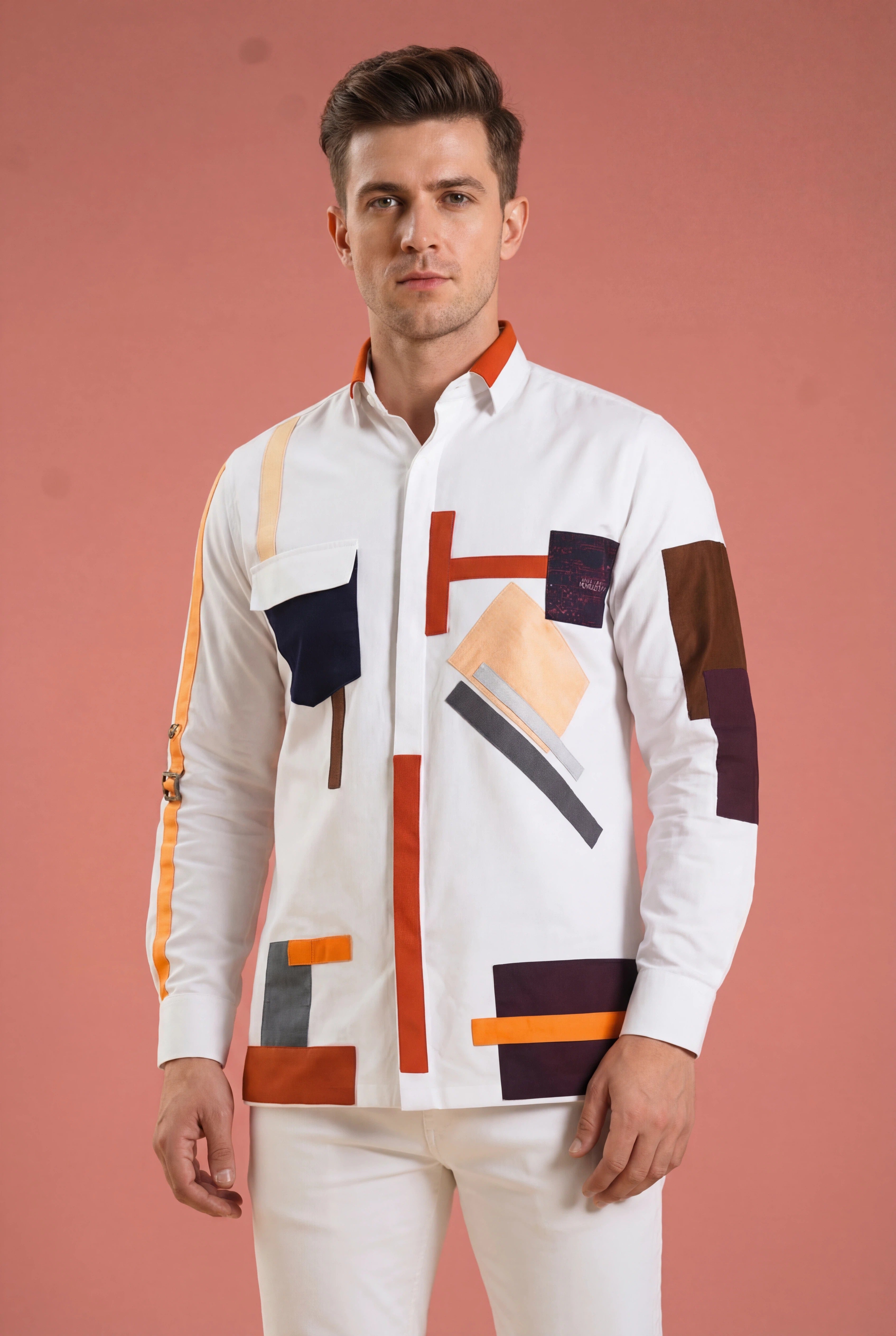 The Kinetic Canvas Patchwork Shirt