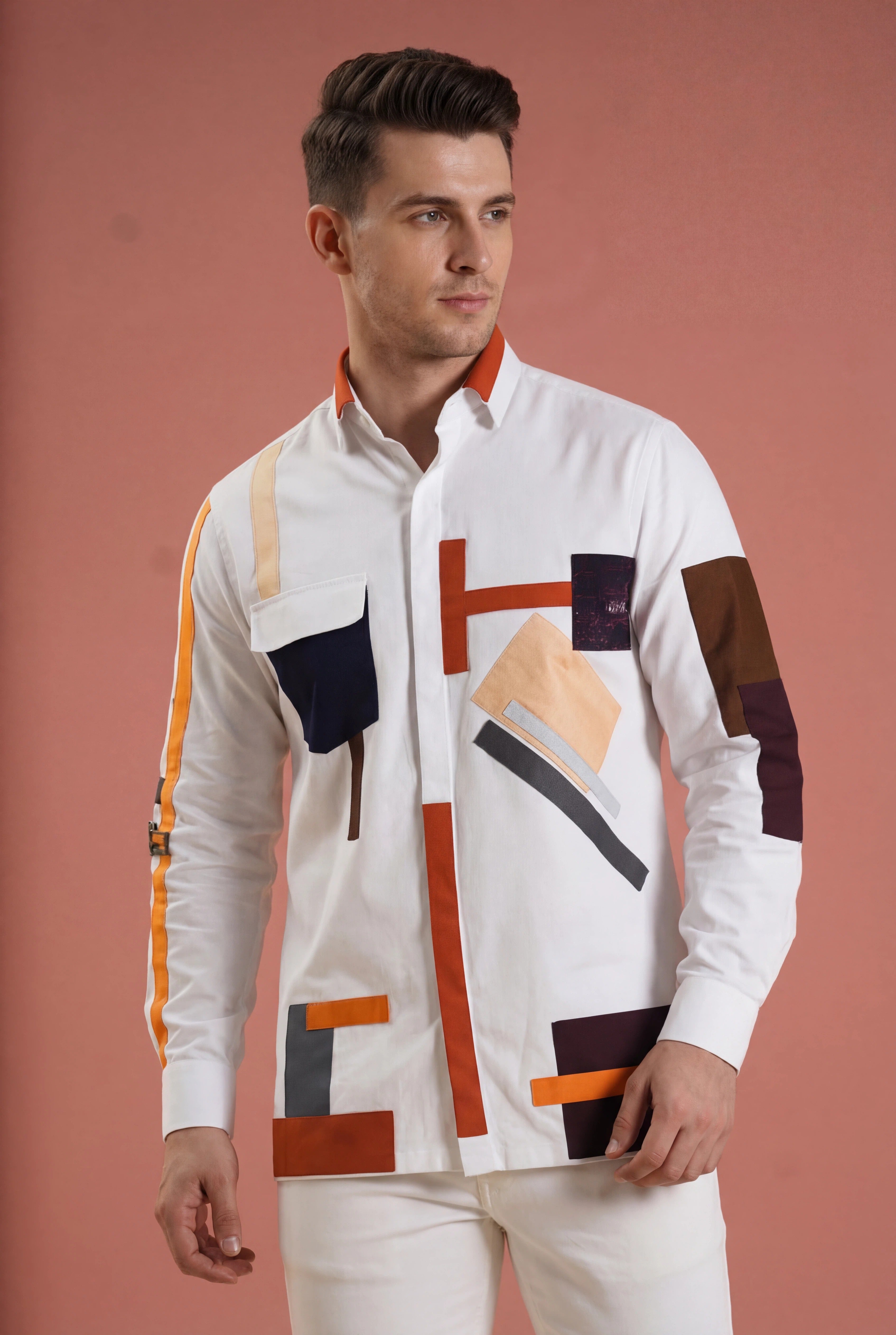 The Kinetic Canvas Patchwork Shirt