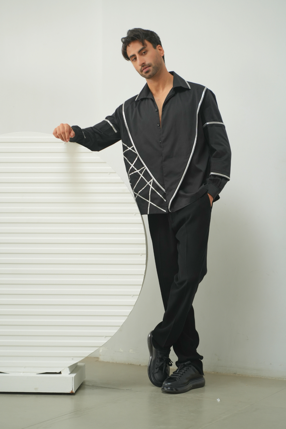 The Noir Intersect Graphic Shirt