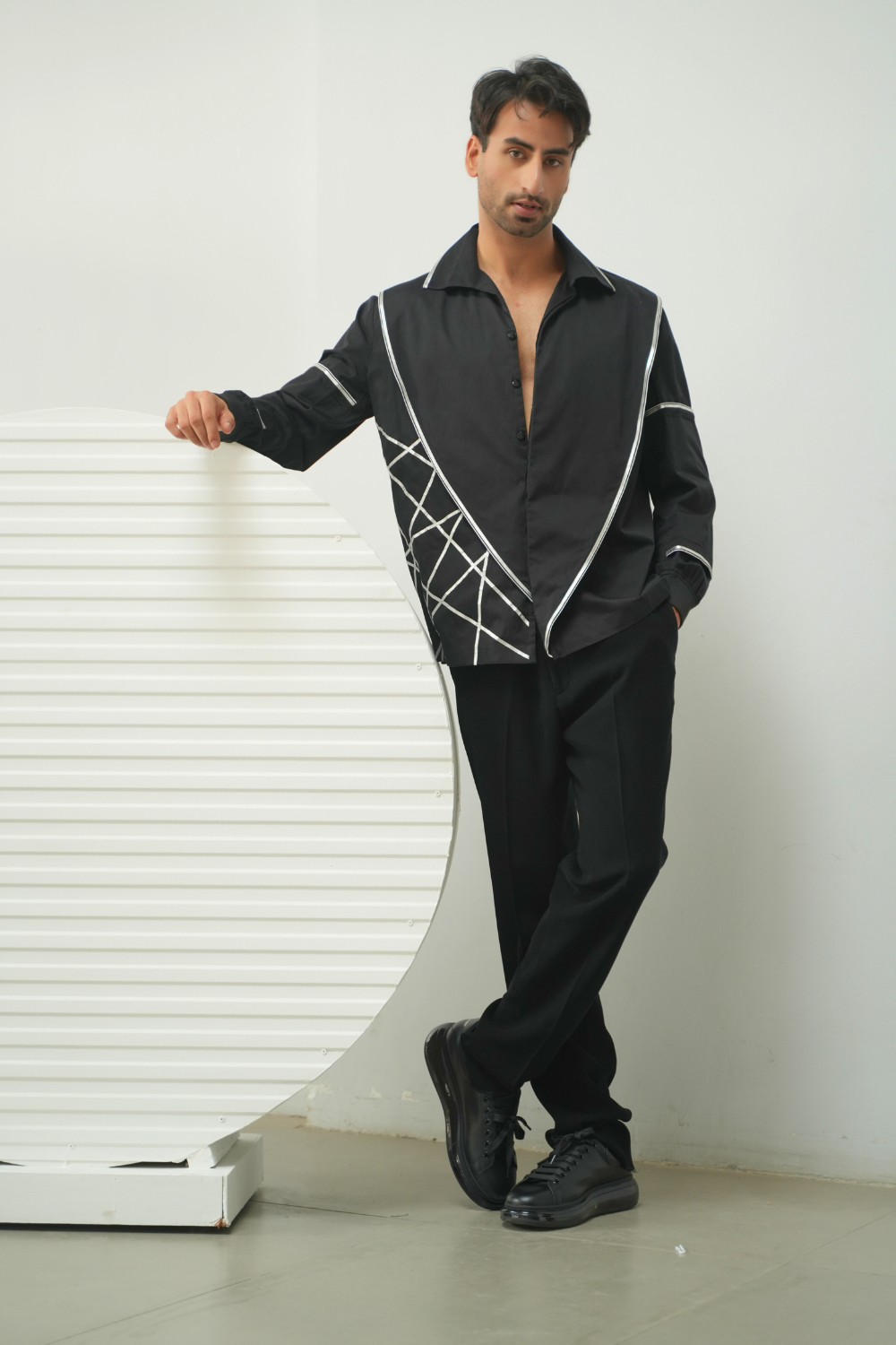 The Noir Intersect Graphic Shirt