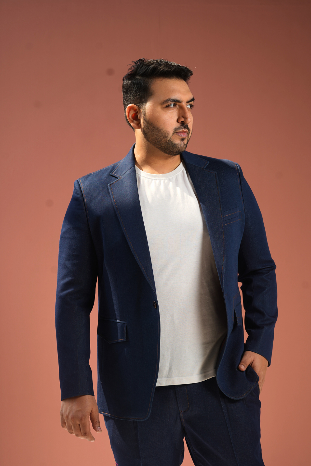 The Indigo Blueprint Stitch Jacket