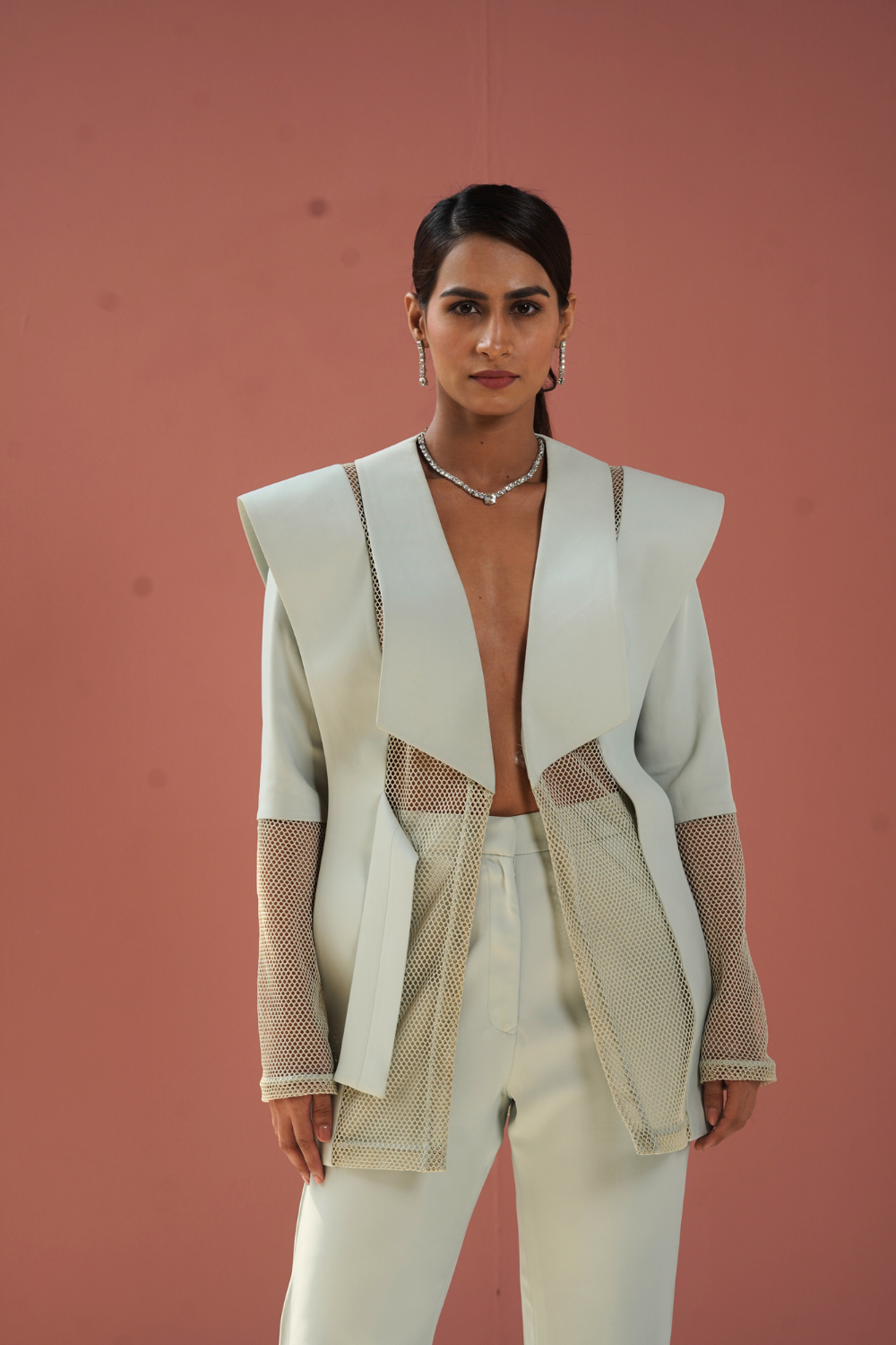 The Net Worth Sculpted Blazer Set