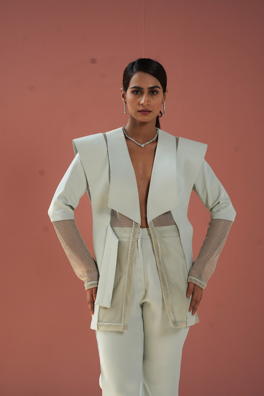 The Net Worth Sculpted Blazer Set