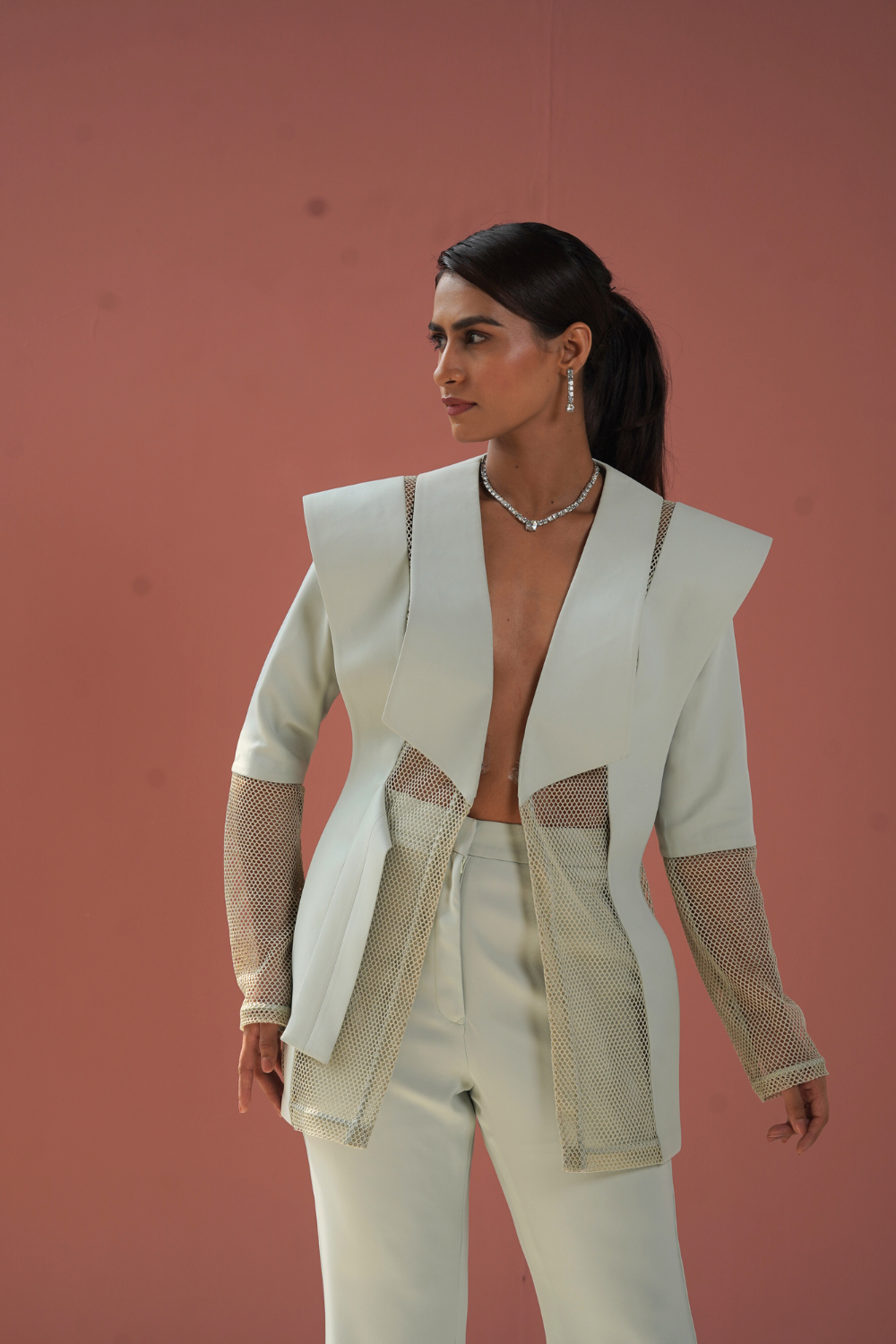 The Net Worth Sculpted Blazer Set