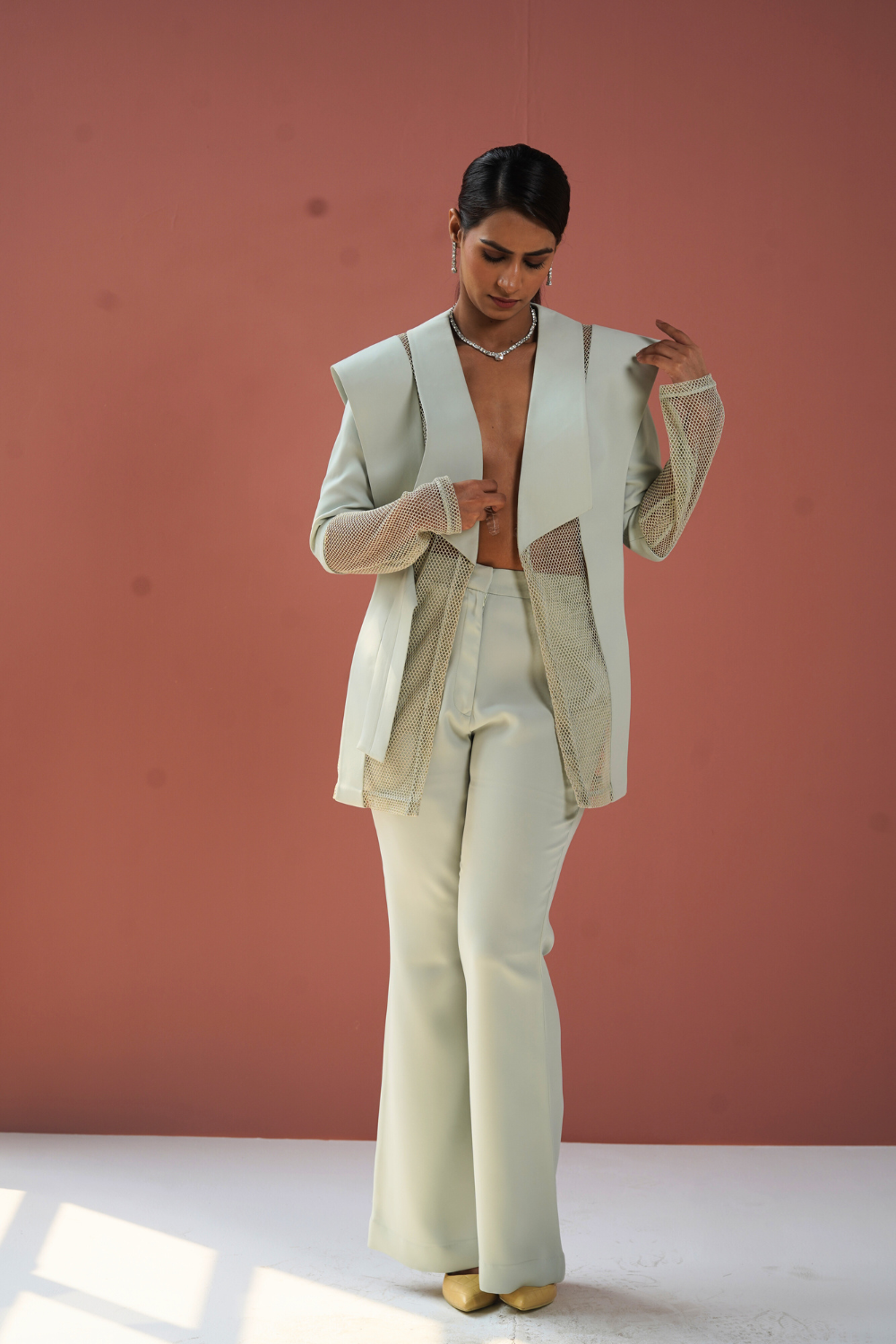 The Net Worth Sculpted Blazer Set