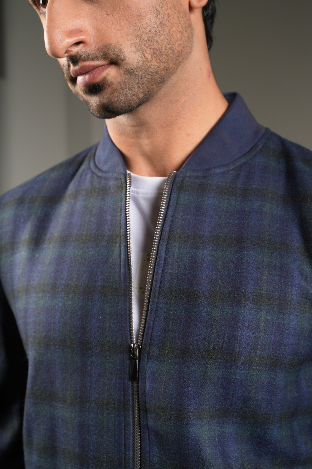 The Highland Grid Bomber Jacket