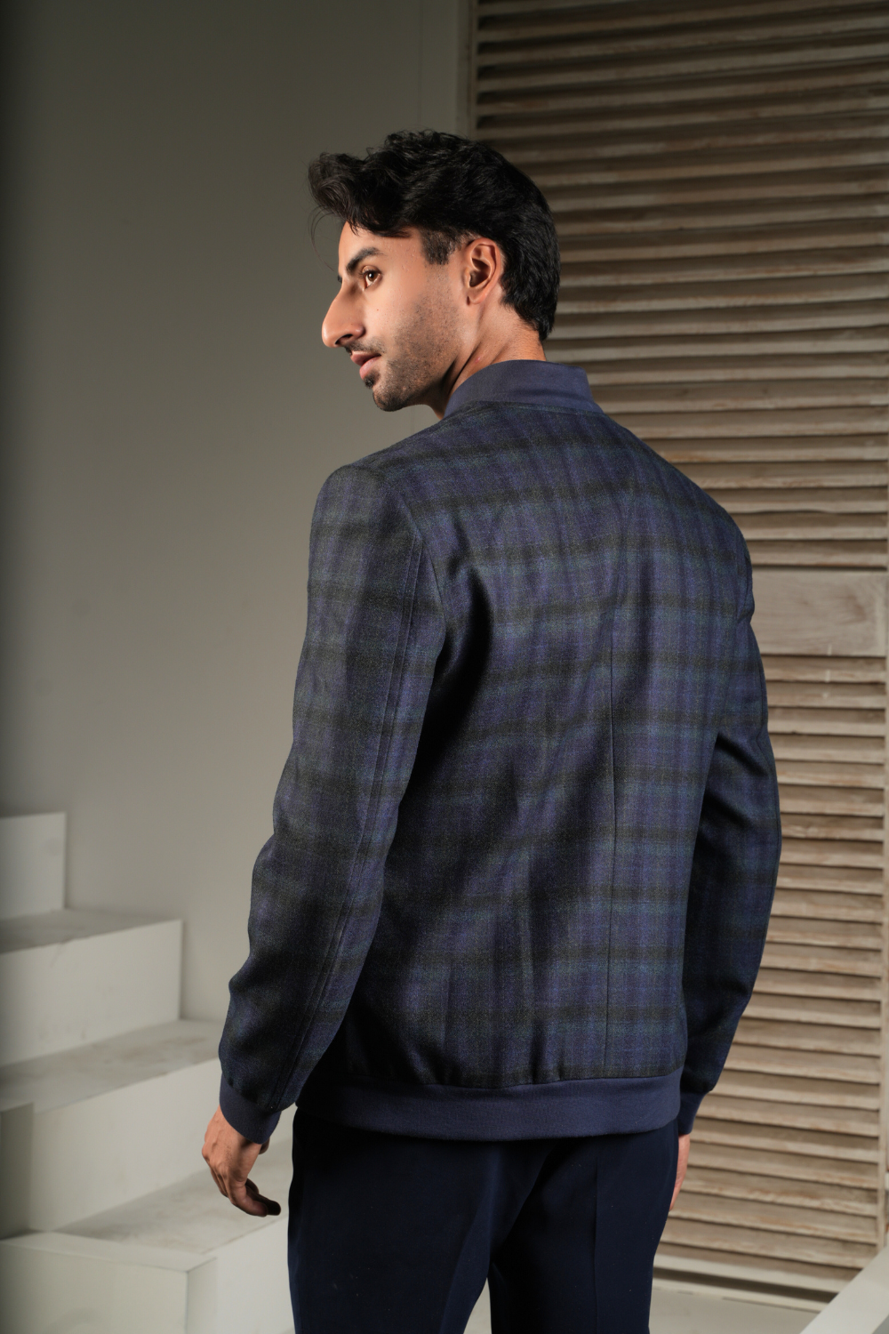 The Highland Grid Bomber Jacket