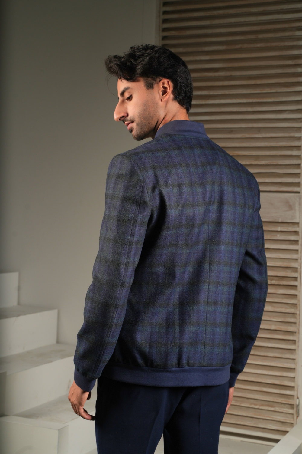 The Highland Grid Bomber Jacket