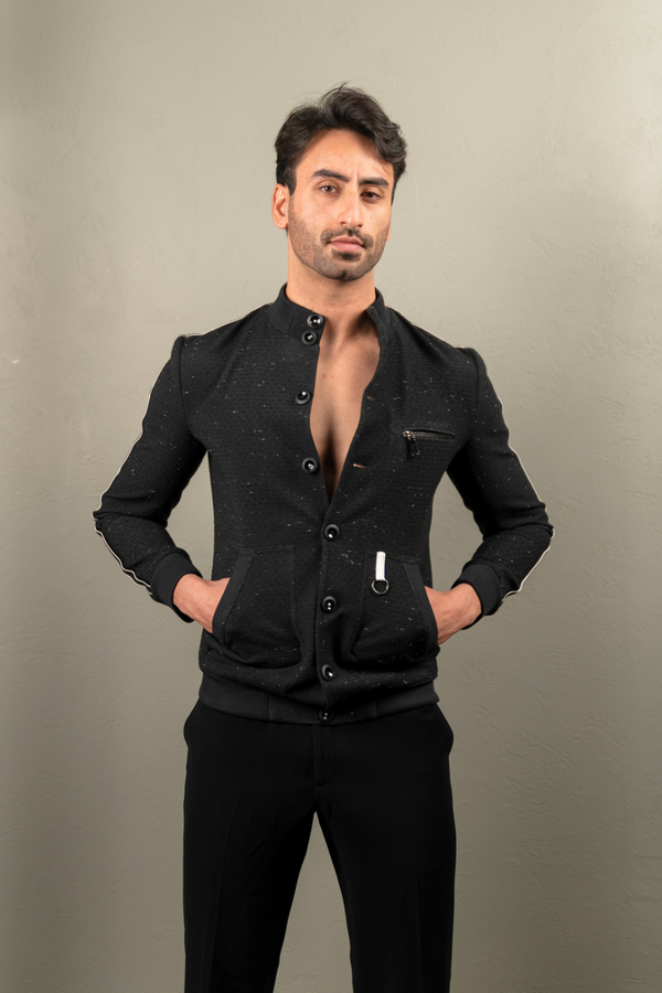 The Onyx Speckled Fusion Jacket | AB and Beyond