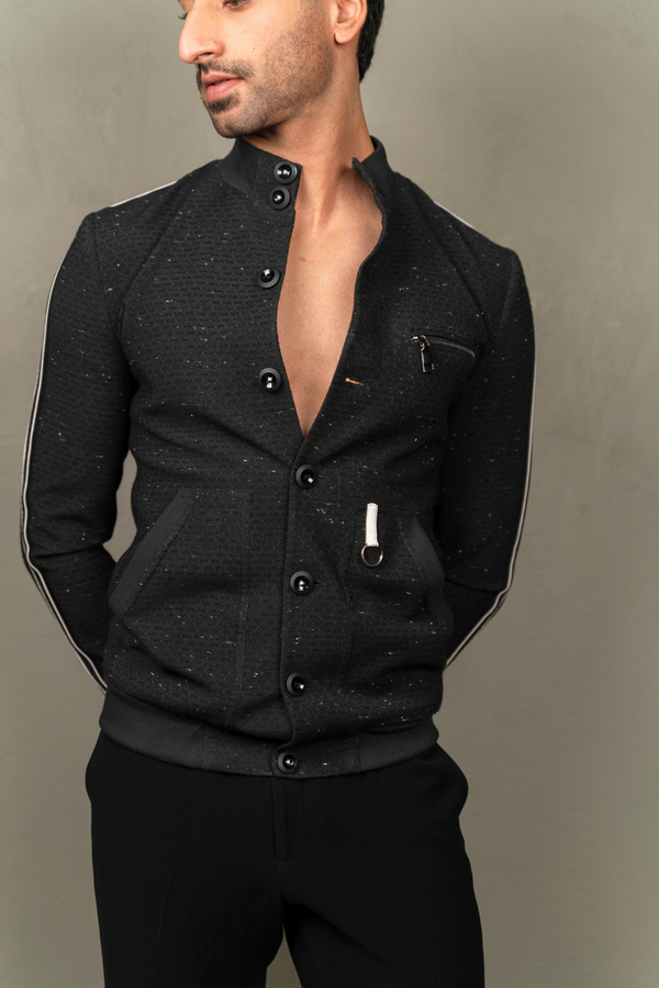 The Onyx Speckled Fusion Jacket | AB and Beyond