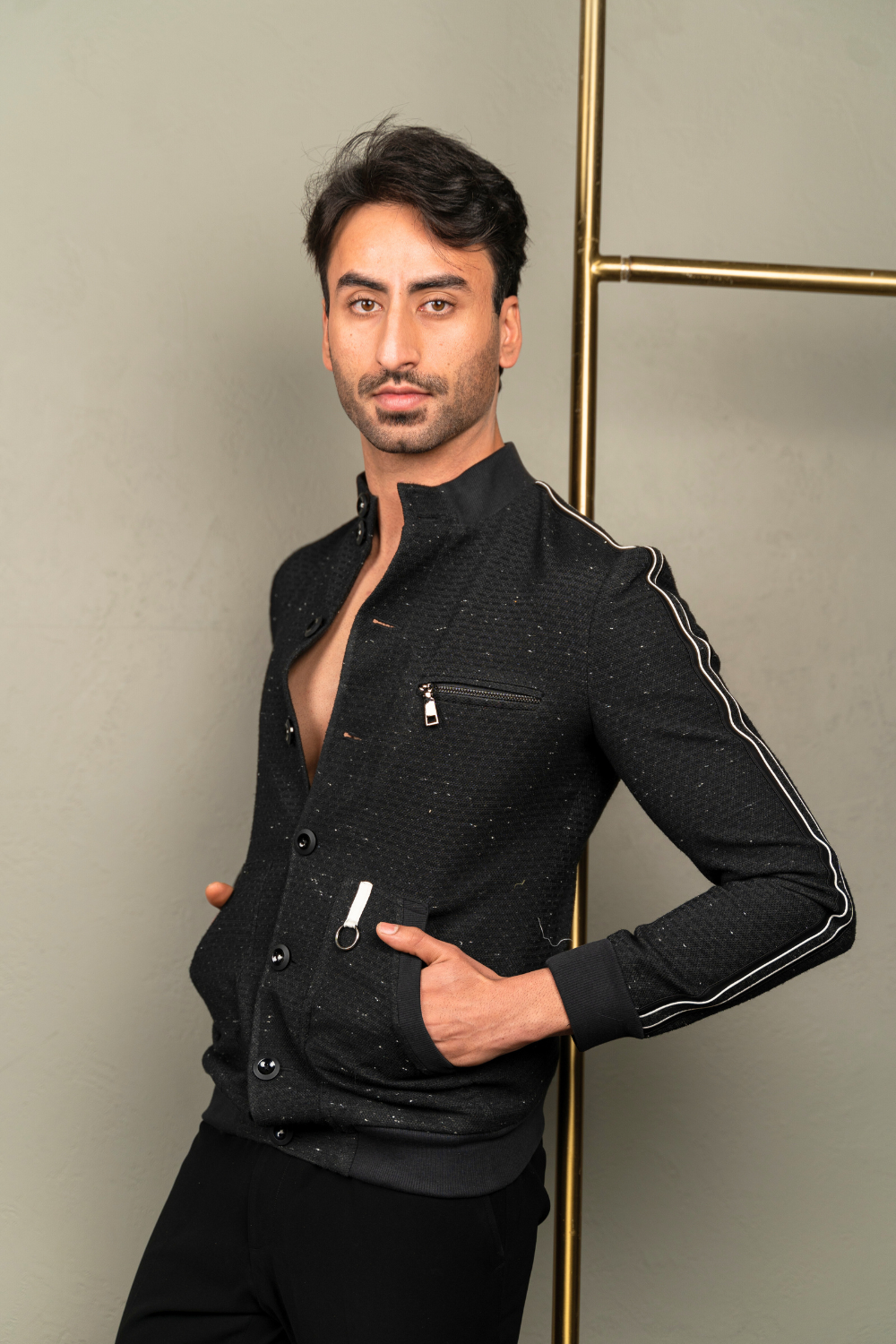 The Onyx Speckled Fusion Jacket | AB and Beyond