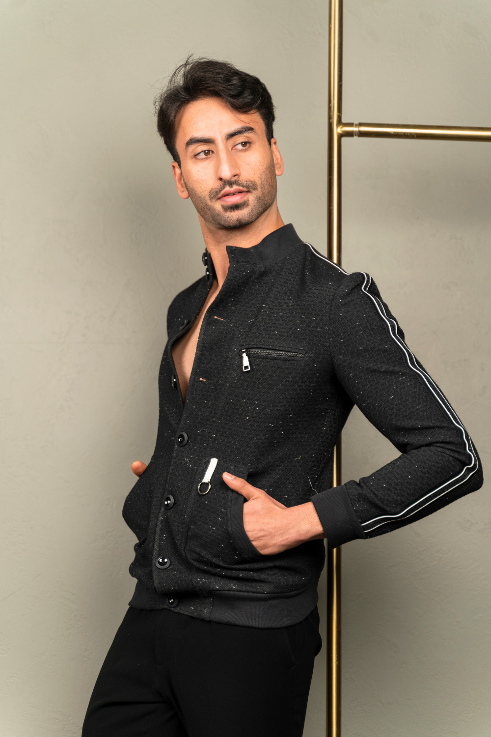 The Onyx Speckled Fusion Jacket | AB and Beyond