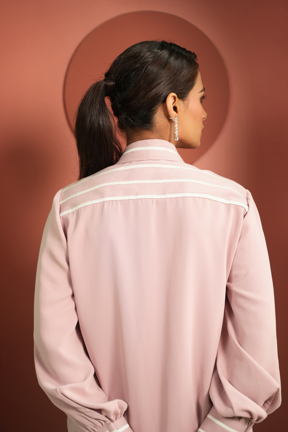 The Blush Equity Tie Neck Set