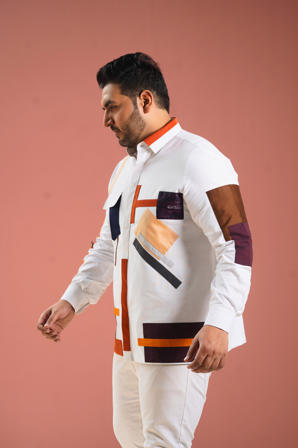 The Kinetic Canvas Patchwork Shirt