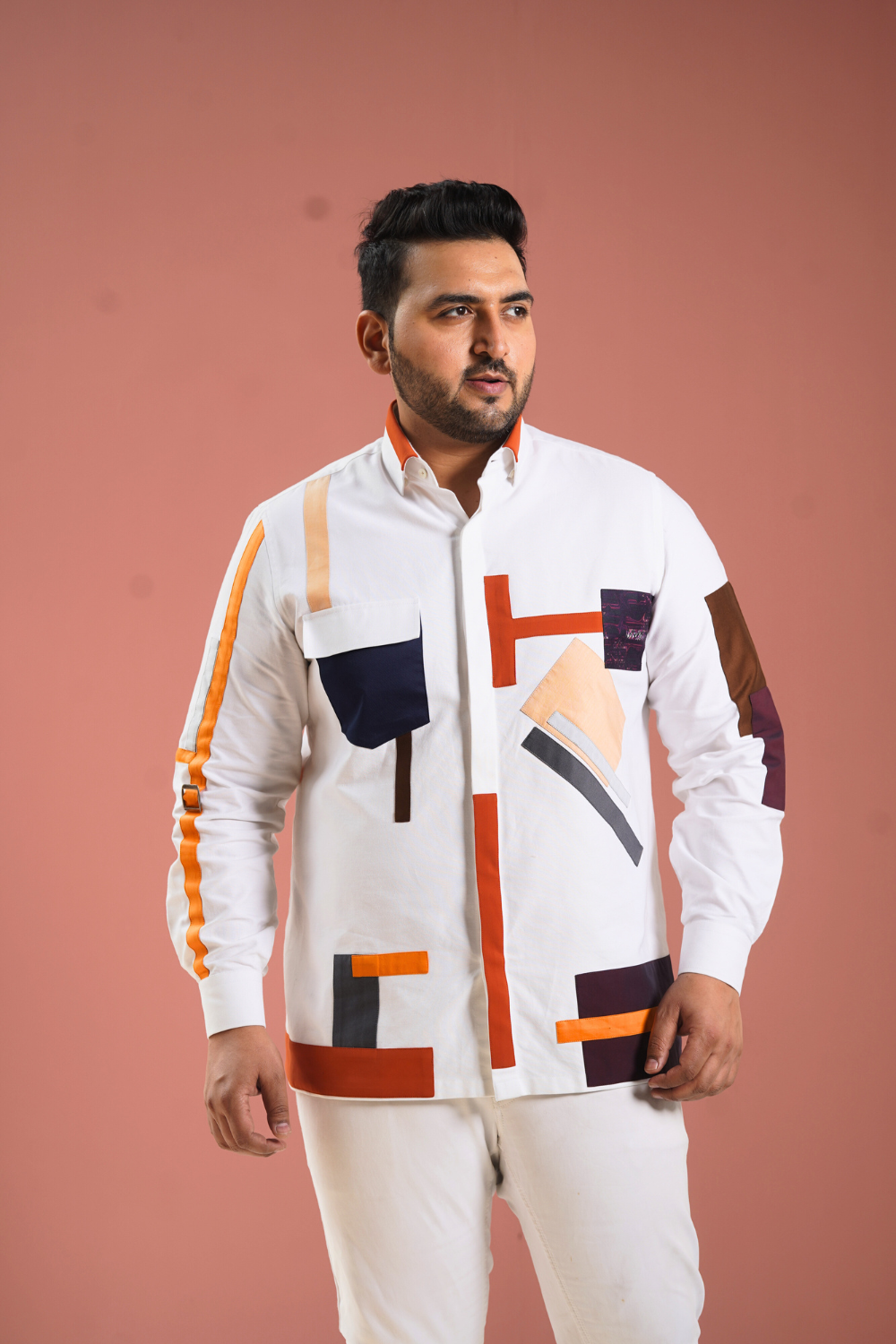 The Kinetic Canvas Patchwork Shirt