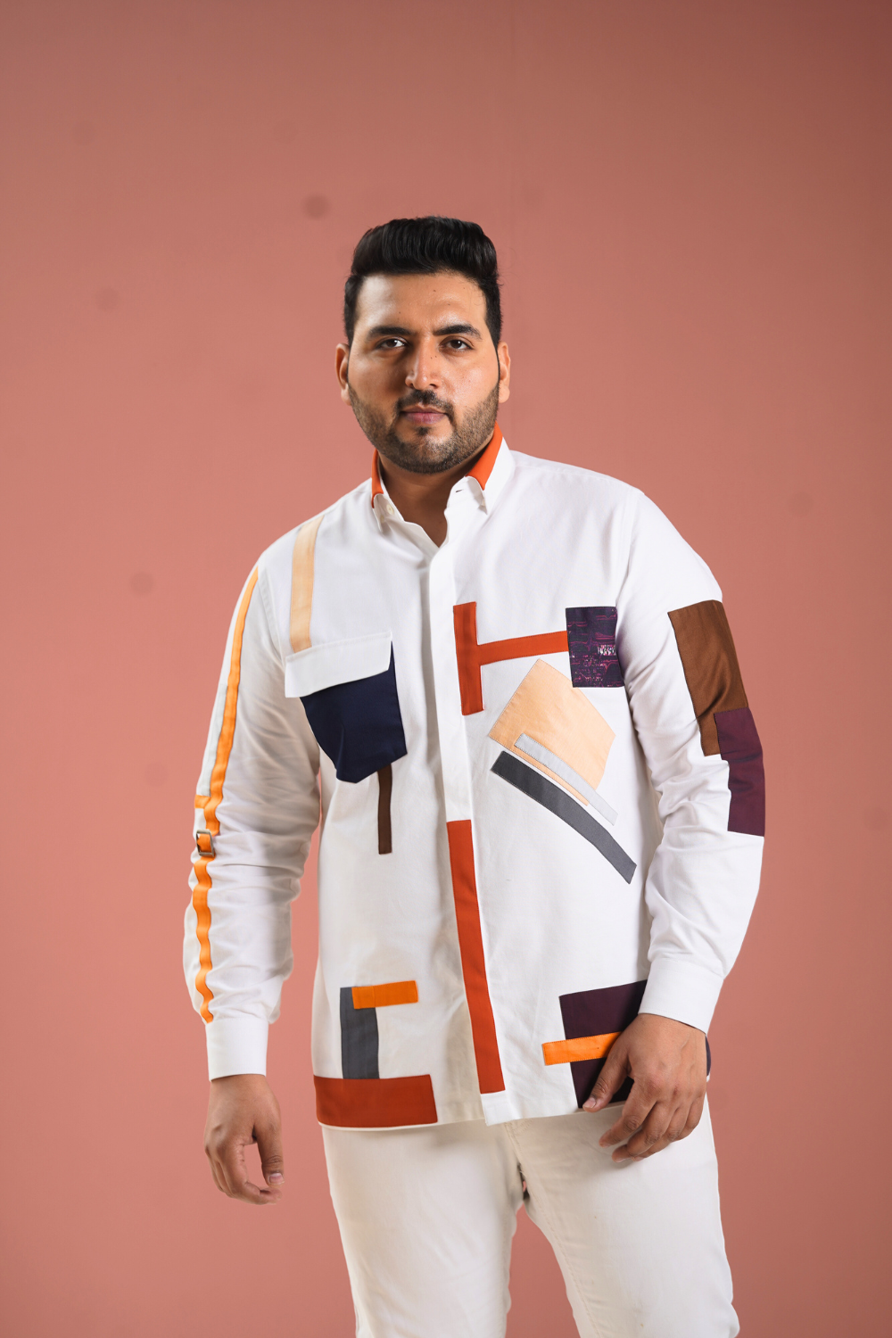 The Kinetic Canvas Patchwork Shirt